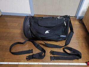 【美品】KAPPA RACER BAG TK710 カッパ ドラムバッグ ドラムバック ツーリングバッグ ショルダーバッグ ボストンバッグ 黒 ブラック 61dd-