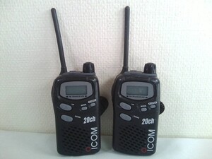 2台セット★ICOM アイコム IC-4008W 特定小電力トランシーバー 20CH ★通電NG！ジャンク