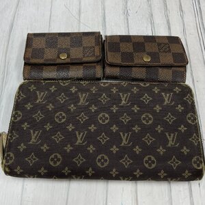 m002 H5(30) LOUIS VUITTON ルイヴィトン 長財布 ウォレット 小銭入れ コインケース キーケース 鍵入 6連 3点セット