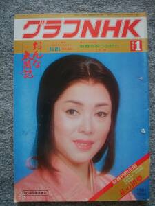 グラフNHK　1981年1月号　綴じ穴有り　おんな太閤記　佐久間良子、西田敏行、フランキー堺、池上季実子、夏目雅子、藤岡弘　男子の本懐