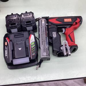 19go【中古品】★マックス(MAX) コードレスフィニッシュネイラ TJ-35FN3FW-BC/1850A