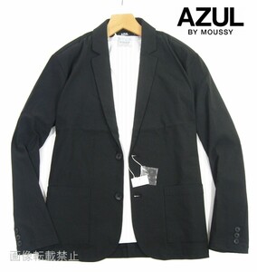 新品 ゴルフにも! ☆ アズールバイマウジー　AZUL BY MOUSSY　薄手 ハイストレッチ テーラードジャケット　L　黒 ブラック　ビジネス