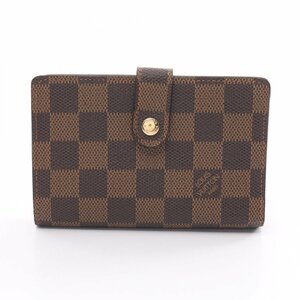 ルイ・ヴィトン ポルトフォイユ ヴィエノワ ブランドオフ LOUIS VUITTON 二つ折り財布 ダミエ 中古 レディース