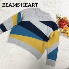 BEAMS HEART トップス ニットセーター 長袖 厚手