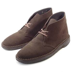 即決 Clarks Desert Boot 26.5cm デザートブーツ クラークス メンズ 茶 ブラウン BRW 本革 スエード チャッカブーツ 本皮 革靴 カジュアル