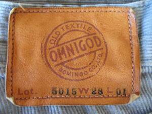 【used】OMNIGOD（オムニゴッド）コーディロイ（W28）Lot.5015