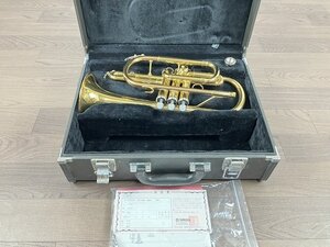 【え沖】YAMAHA YCR 2330Ⅱ ヤマハ コルネット ハードケース付き マウスピース付き 音出し未確認 現状品 管楽器 え254 MD445MTT15