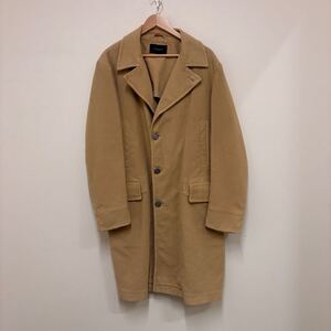 (23)BURBERRY LONDON ウールコート ロングコート baa09-711-43 ベージュ コットン 無地 52 