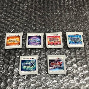 ポケモン 3DSソフト 6点まとめ売り ポケットモンスター オメガルビー アルファサファイア X Y サン ムーン 240508SK750218