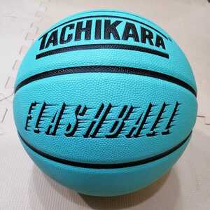 新品 バスケットボール 7号 合成皮革「TACHIKARA タチカラ FLASHBALL フラッシュボール ライトアクア」検 molten MIKASA TIFFANY COLOR