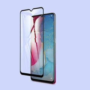 OPPO Reno3 5G 6.4インチ 海外版 9H 0.26mm 枠黒色 強化ガラス 液晶保護フィルム 2.5D K627