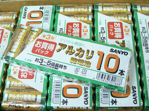 日本一流会社　アルカリ電池 単3電池 100本セット〇同梱OK