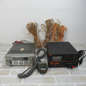0403A◆アマチュア無線機 KENWOOD TW-4000 安定化電源 SL-650W ケーブル線