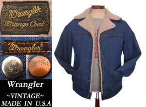 70sビンテージ wrangler ボア wrange コート USAアメリカ 456NV ランチコート RRL ガーメンツ model ウエアハウス LEVI