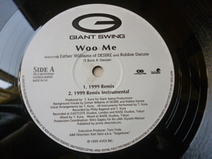 Giant Swing ft. Esther Williams & Robbie Danzie / Woo Me 試聴可　オリジナル盤 キャッチーメロウR&B T. KURAプロデュース