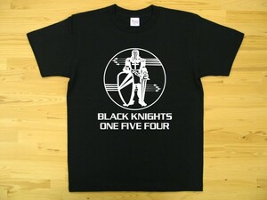 BLACK KNIGHTS 黒 5.6oz 半袖Tシャツ 白 L ミリタリー ブラックナイト VFA-154 VF-154 トムキャット U.S. NAVY