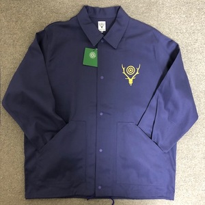 新品 未使用 サイズM South2 West8 Coach Jacket Cotton Twill Purple サウスツーウエストエイト コーチ ジャケット コットン ツイル