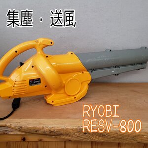 RYOBI ブロワバキューム RESV-800 ※動作品 ※欠品あり リョービ 集塵 送風 屋外用 電動工具 庭師 剪定 掃除 落ち葉 枯れ葉【160t2936】