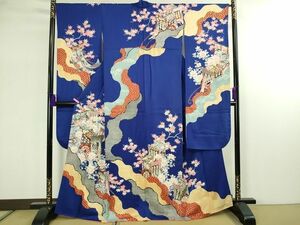 平和屋着物■豪華振袖　御所車花文　金彩　逸品　DAAH6703sf