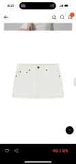 【雷市場（ポンジャン）商品韓国直送】 GLOWNY(グロウニー) 99 low rise mini skirt white S スカート