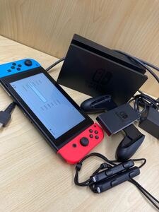 【1円～】Nintendo Switch ニンテンドースイッチ HAC-001 ネオンブルー ネオンレッド ※動作確認済み 箱無し【中古品】