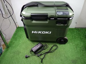 きれいな品★HiKOKI 充電式 冷温庫 UL18DC ACケーブルのみ付属 多少傷あります 冬にも活躍 中古品