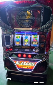 送4000円～ S アラジン クラシック KF [コイン作動タイプ] 本体実機 + ドアキー + 設定キー　パチスロ ALADDIN アラチャン レトロ 復刻