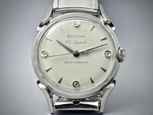 Bulova 23 Jewels Selfwinding Watch with Diamond Dial(ブローバ23石自動巻時計　ダイアモンド文字盤) 1959年製
