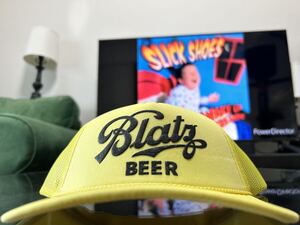 USA Milwaukee Blatz BEERメッシュキャップ　イエロー　黄色