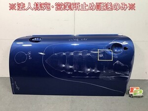 MINI/ミニ R56 純正 左フロントドア ライトニングブルー カラーNo.A63 ミニ(113331)