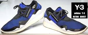 【美品・USED/コラボモデル/BOOSTフォーム】adidas　Y-3（YOHJI YAMAMOTO）RETRO　BOOST　メンズ・スニーカー　　　　サイズ＝26.5cm