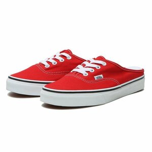 ヴァンズ 23.5cm オーセンティック ミュール レッド VANS AUTHENTIC MULE 赤 バンズ レディース スニーカー スリッポン