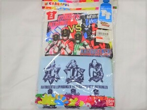 新品：戦隊シリーズ 半袖 丸首 シャツ２枚セット サイズ120： 快盗戦隊 ルパンレンジャー vs 警察戦隊 パトレンジャー インナー