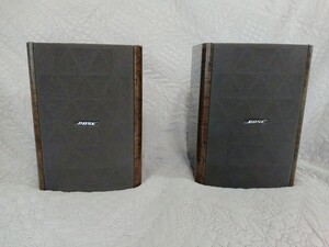 【動作品】BOSE 121V　小型高性能スペーカー　ペア　取扱説明書・スピーカーケーブル2組付き　