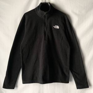 THE NORTH FACE ノースフェイス ハーフジップ プルオーバー フリースジャケット ブラック 黒 M アウトドア ヴィンテージ OLD