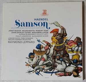 LPレコード 未通針 仏盤4枚組　ヘンデル　サムソン　レイモンド・レッパード　イギリス室内管　ロンドン・ヴォイス