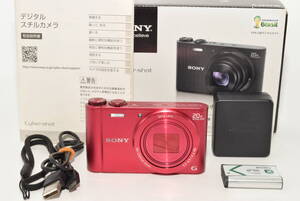 【極上品】 SONY デジタルスチルカメラ Cyber-Shot サイバーショット WX300 レッド DSC-WX300/R　#7717