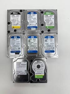  Western Digital / TOSHIBA HDD 1TB 3.5インチ / 8台セット