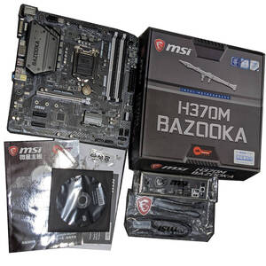 【若干訳ありほぼ未使用】MSI MSI H370M BAZOOKA [LGA1151 インテル第8，9世代用]