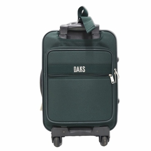 ダックス DAKS ロゴプリント プレート キャリーケース スーツケース グリーン