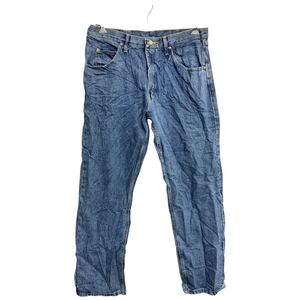 Wrangler デニムパンツ W34 ラングラー リラックスフィット ブルー コットン メキシコ製 古着卸 アメリカ仕入 2501-196