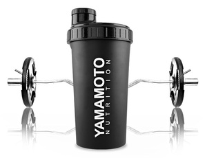 YAMAMOTO NUTRITION ヤマモトニュートリション シェーカー 700ml 黒 ストレーナー付★ プロテイン/BCAA/EAA/グルタミン/マルトデキストリン