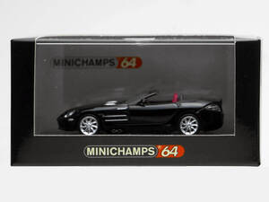 1/64 PMA メルセデスベンツ SLRマクラーレンロードスター 黒 2007 MINICHAMPS64 640-037130