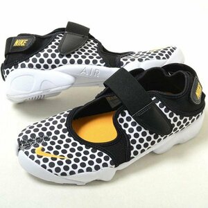 Z1514 NIKE ナイキ スニーカー サンダル 24.0cm ブラック ホワイト AIR RIFT エア リフト ドット ウィメンズ レディース カジュアル