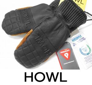 【新品:SALE】23 HOWL SEXTON MITT - BLACK - M 正規品 ハウル 本革 スノーボード ミトン グローブ