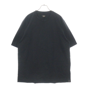 FENDI フェンディ バックロゴプリント半袖Tシャツ ブラック FY0936 AR74