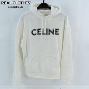 ☆CELINE by Hedi Slimane/セリーヌバイエディスリマン 21SS ロゴ スタッズ プルオーバーパーカー 2Y323052H/L /060