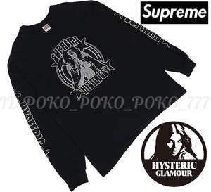 即決 ゆうパック送料無料 シュプリーム × ヒステリックグラマー SUPREME × HYSTERIC GLAMOUR ロンT 長袖 Tシャツ クリーニング済み