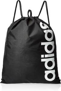 【KCM】Z-bag-91★展示品★【adidas/アディダス】ジムサック リニアロゴジムバッグ　ナップサック　マルチバッグ　FSW96　ブラック