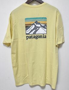 パタゴニア Tシャツ Mサイズ ラインロゴリッジポケットレスポンシビリティー PATAGONIA 38511 メンズ ISLY イエロー系